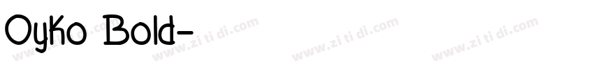 Oyko Bold字体转换